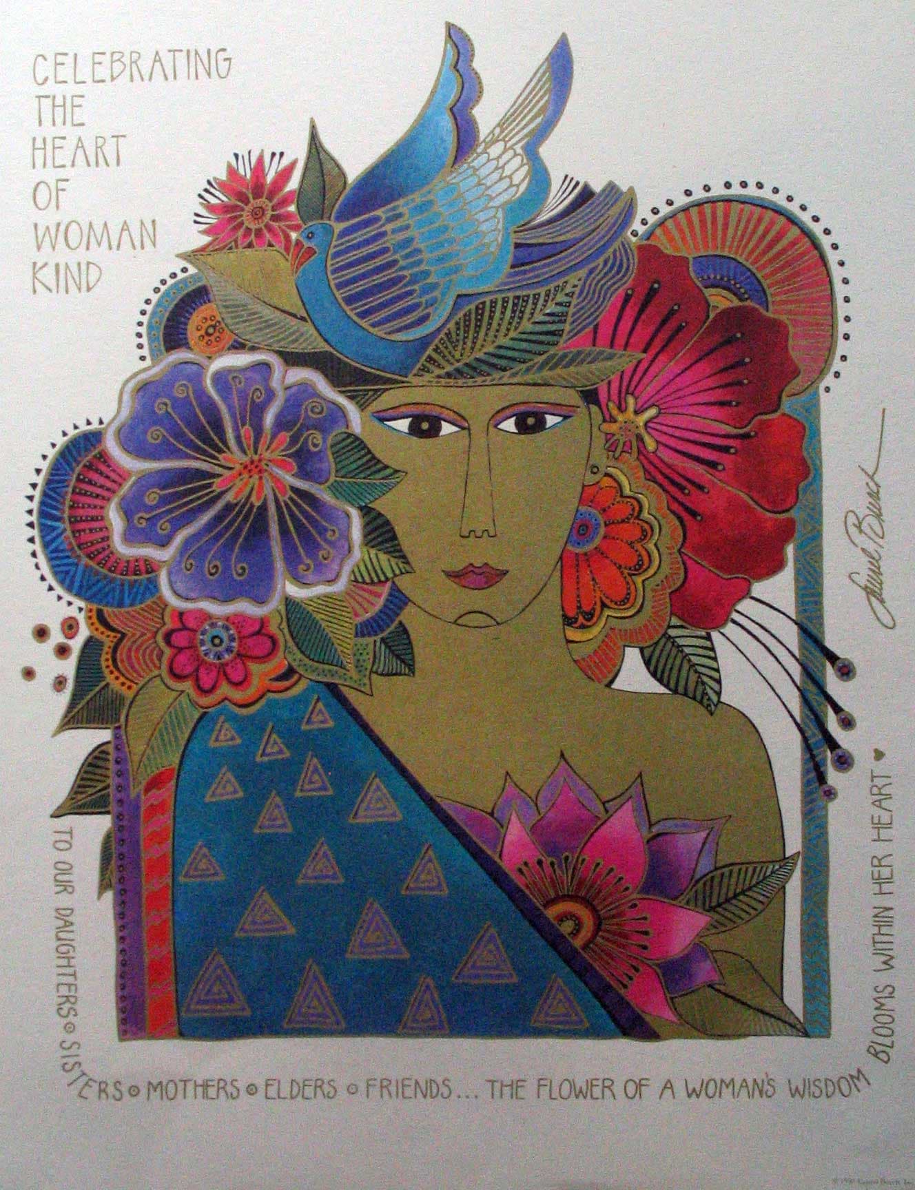 laurel-burch-heart-of-womankind-poster-1994